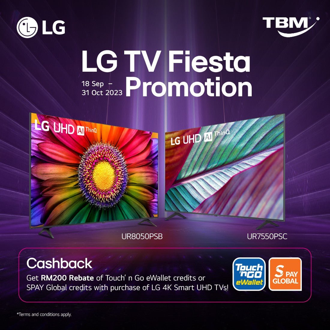 TBM x LG TV Fiesta Promotion 18 Sep 31 Oct 2023 TBM Online