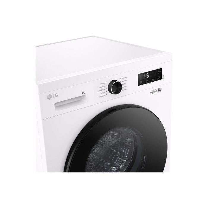 LG FB1208S6W 8kg Front Load Washer With 6 Motion Inverter Direct Drive