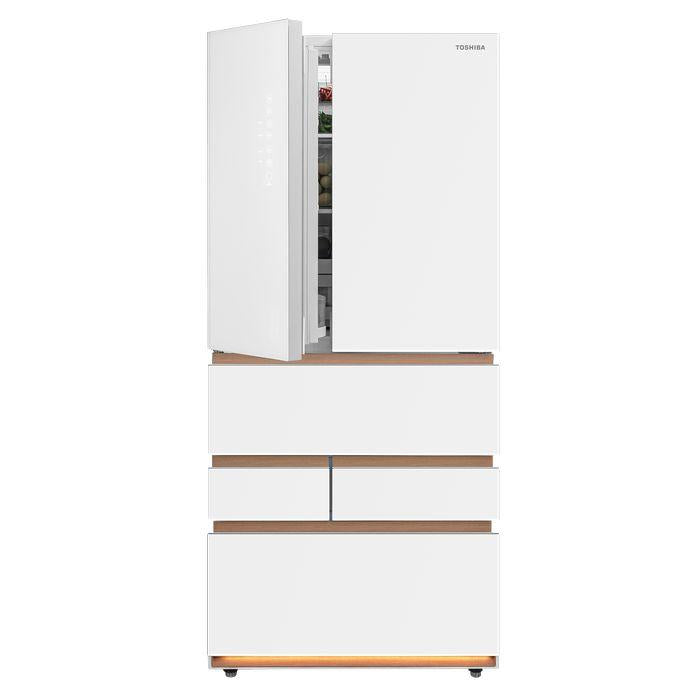 Toshiba GR-RM919WI-PGX(B3) 684L 6 Doors Fridge Japandi Artisan Fuji White