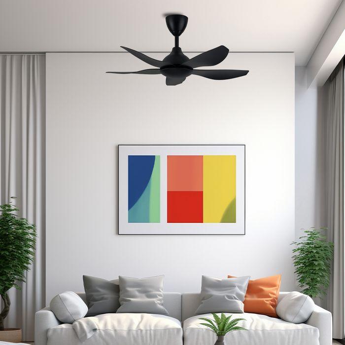 Alpha Vannus SENI-5B/40 MATT BLACK Ceiling Fan 40" 5 Blades Matt Black