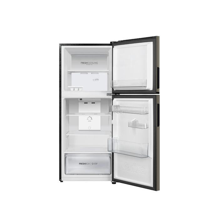 Haier 2 Doors Fridge 240L Non-Inverter Metal Finishing Beige