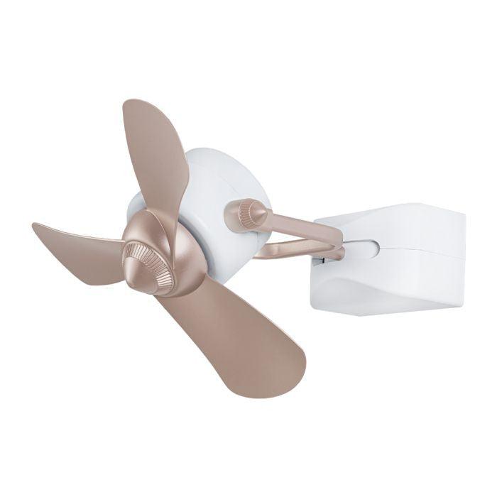 Alkova KONA WALL-3B/16 ROSE GOLD/MW 16" Ceiling Fan 3 Blades Rose Gold Matt White