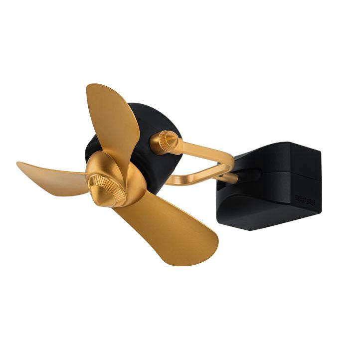 Alkova KONA WALL-3B/16 MAJESTIC GOLD/MB 16" Ceiling Fan 3 Blades Majestic Gold Matt Black