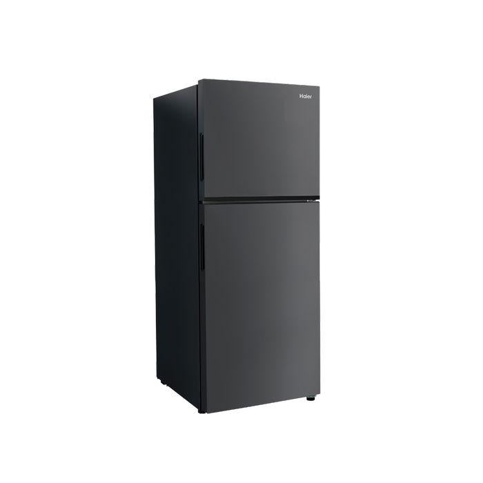 Haier 2 Doors Fridge 240L Non-Inverter Metal Finishing Dark Grey
