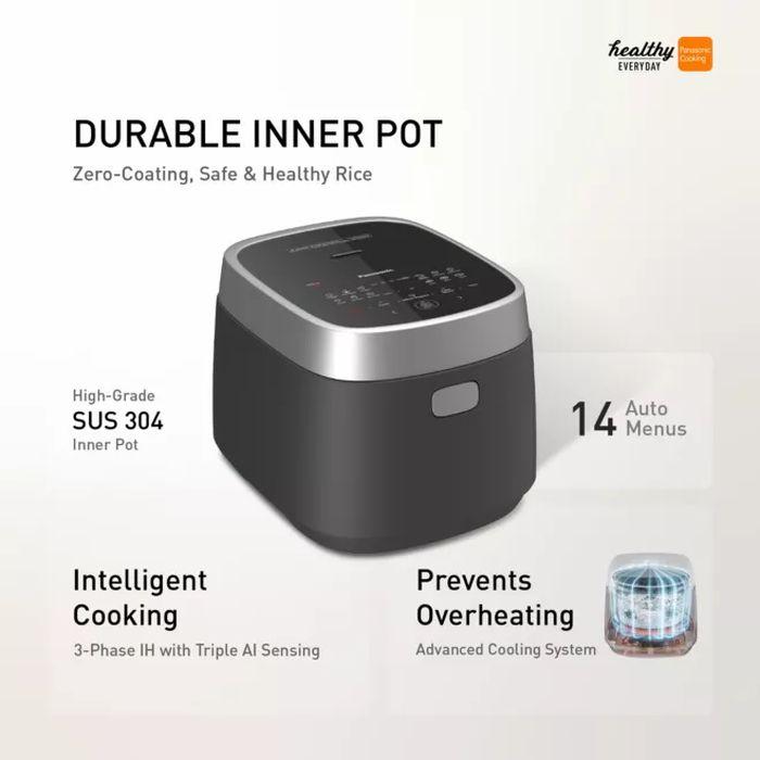 Panasonic SR-HNS151KSK 1.5L IH Rice Cooker with High-Grade SUS 304 Inner Pot