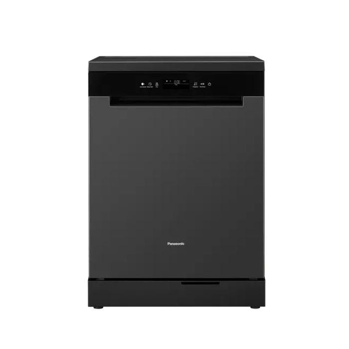 Panasonic NP-FMK16XEMY Free-Standing Dishwasher 60cm 15 Place Settings With Nanoex Black Finishing