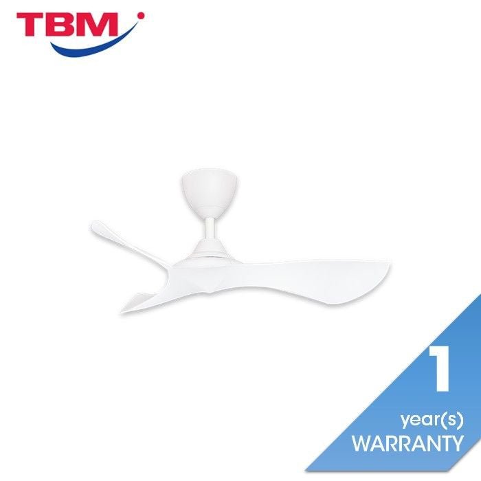 Alkova KOKO G2 3B/40 MATT WHITE Ceiling Fan 3 Blades 40 Inch Matt White | TBM Online