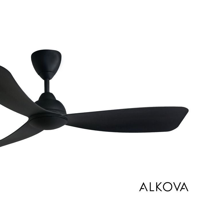 Alkova MILI 3B/52 MATT BLACK Ceiling Fan 3 Blades 52 Inch Motor DC Matt Black | TBM Online