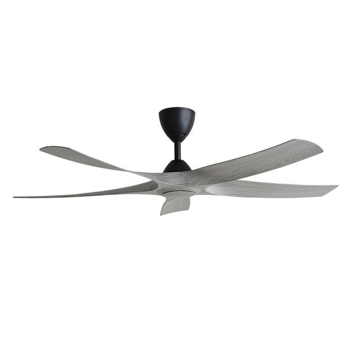 Alkova AXIS 5B/56 GREY WOOD MATT BLACK Ceiling Fan 56" 5 Blades Grey Wood Matt Black | TBM Online