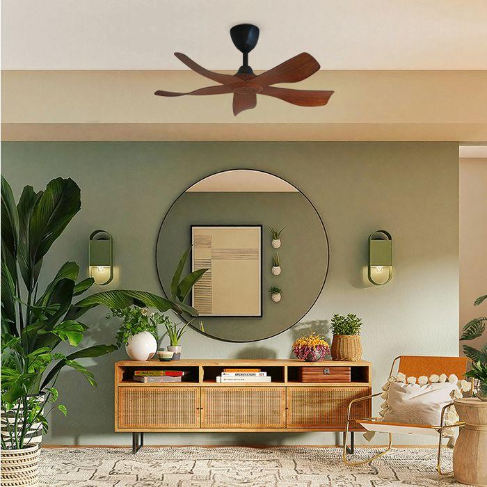 Alkova ESTELL 5B/38 DARK KOA 38" Ceiling Fan 5 Blades Dark Koa | TBM Online