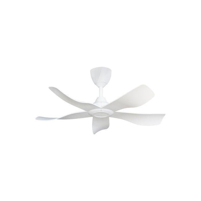 Alkova ESTELL 5B/38 MATT WHITE 38" Ceiling Fan 5 Blades Matt White | TBM Online