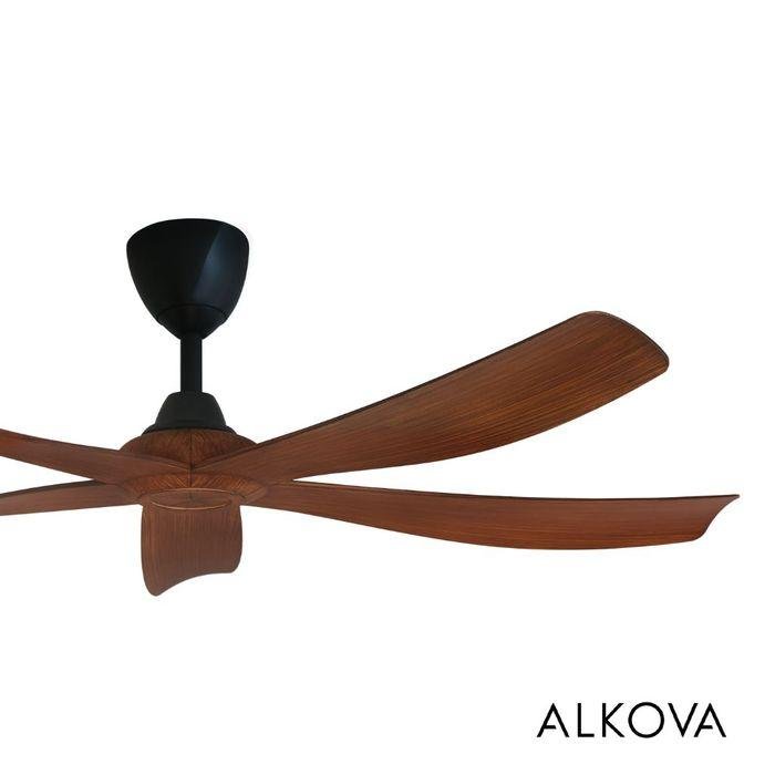 Alkova ESTELL 5B/56 DARK KOA 56" Ceiling Fan 5 Blades Dark Koa | TBM Online