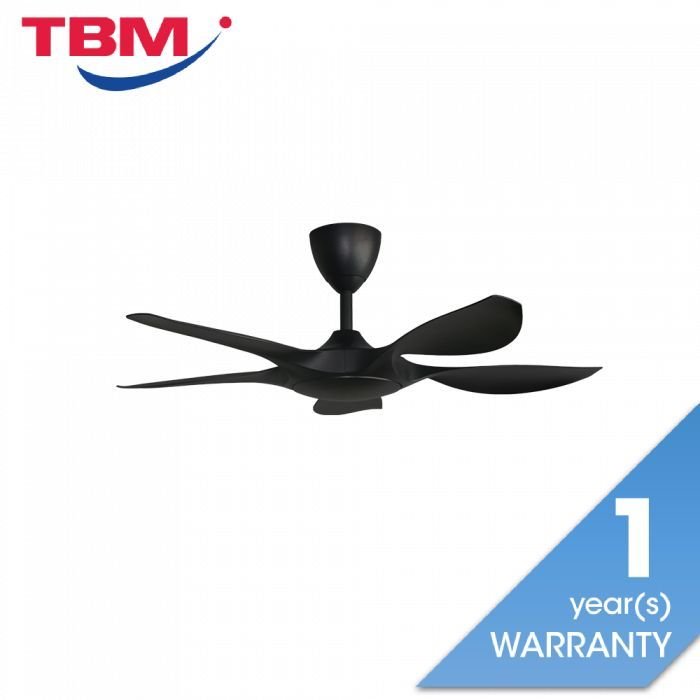 Alkova EXCEL V2-5B/42 MATT BLACK Ceiling Fan 42" 5 Blades Matt Black | TBM Online