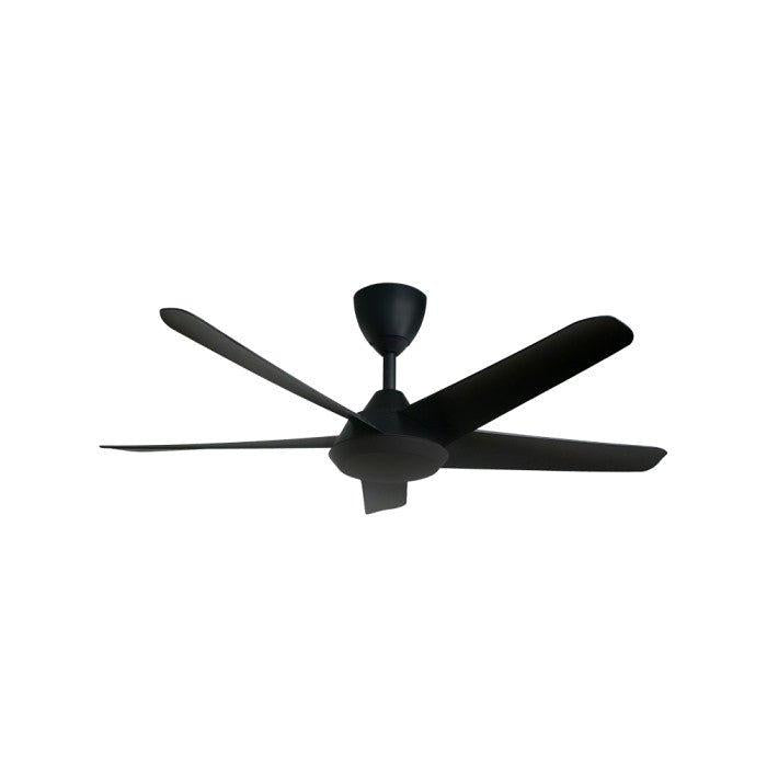 Alkova RACER 5B/48 MATT BLACK Ceiling Fan 48" 5 Blades Matt Black | TBM Online