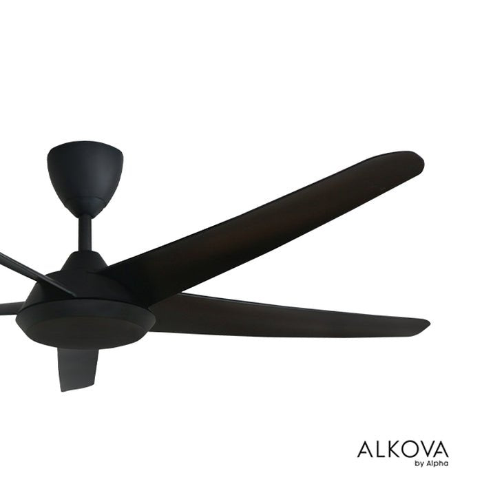 Alkova RACER-5B/56 MATT BLACK Ceiling Fan 56" 5 Blades Matt Black | TBM Online