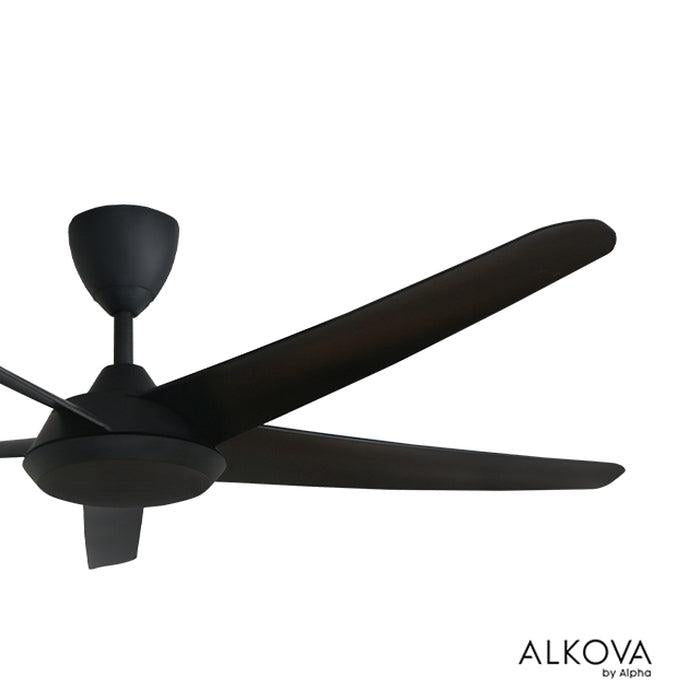 Alkova RACER-5B/56 MATT BLACK Ceiling Fan 56" 5 Blades Matt Black | TBM Online
