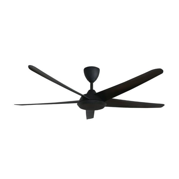 Alkova RACER-5B/56 MATT BLACK Ceiling Fan 56" 5 Blades Matt Black | TBM Online