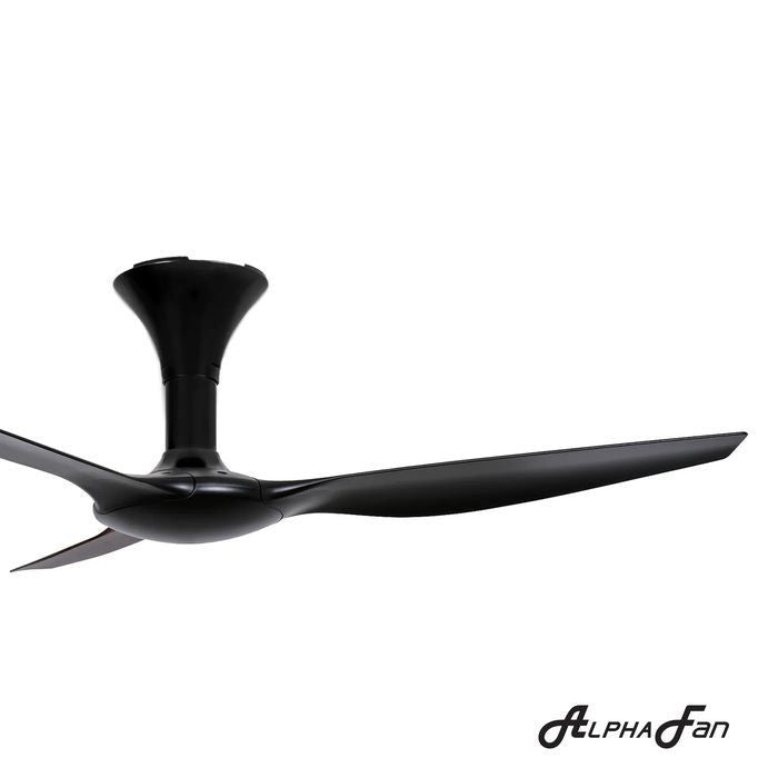 Alpha AX70 3B/56 MATT BLACK Ceiling Fan 56" 3 Blades With Remote Matt Black | TBM Online