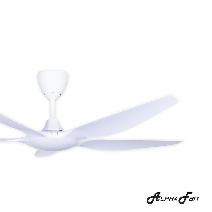Alpha AX60 5B/56 MATT WHITE Ceiling Fan 56" 5 Blades With Remote Matt White | TBM Online