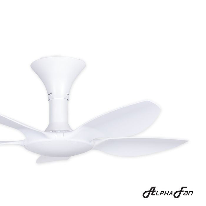 Alpha AX70 5B/40 MATT WHITE Ceiling Fan 40'' 5 Blades With Remote Matt White | TBM Online