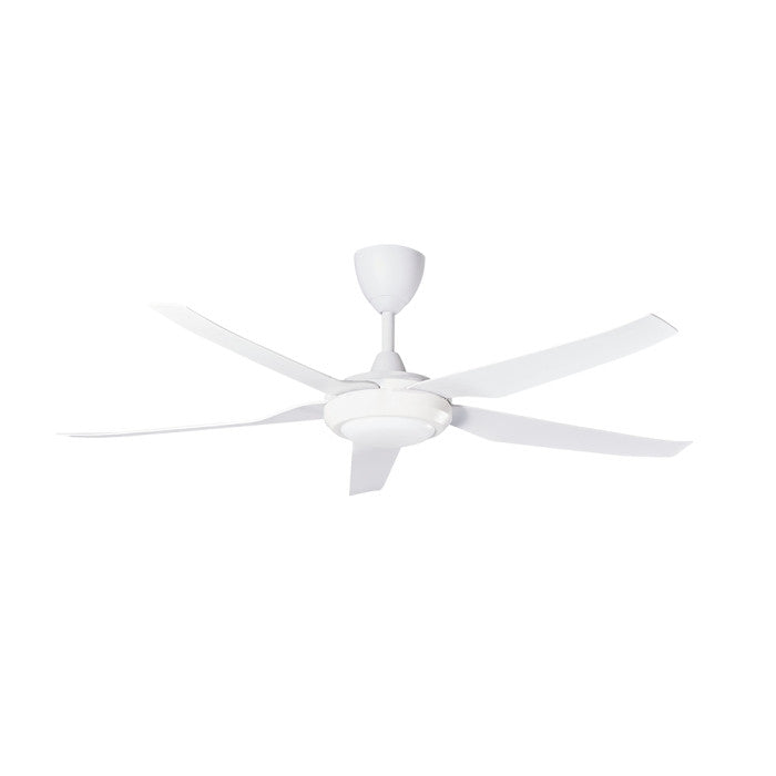 Alpha PRIMA 5B/56 LED MATT WHITE Ceiling Fan 5 Blades 56 Inch LED Motor DC Matt White | TBM Online