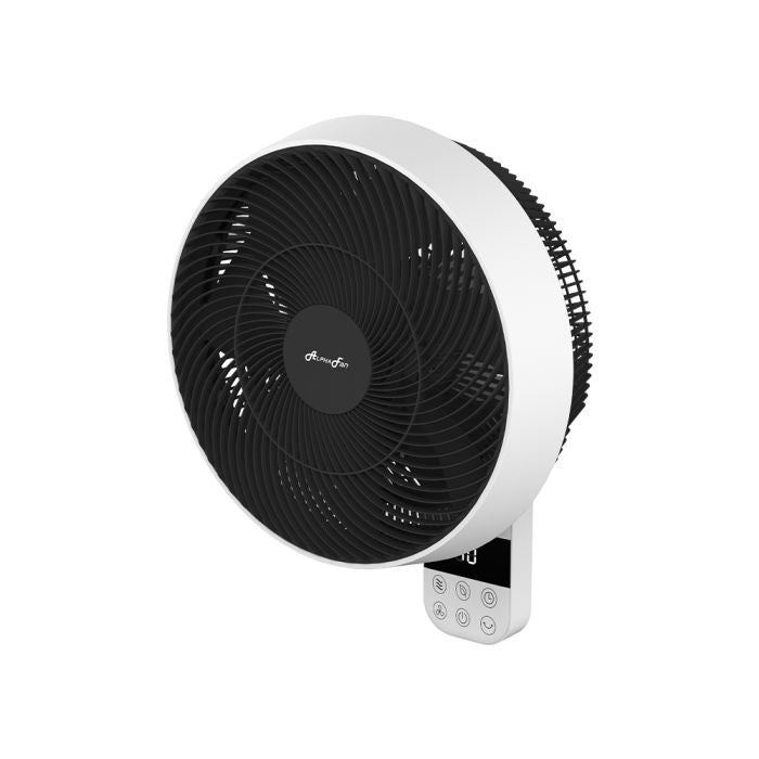 Alpha MOTTO WF B32/14 WHITE BLACK Wall Fan 14 Inch DC Motor White Black | TBM Online