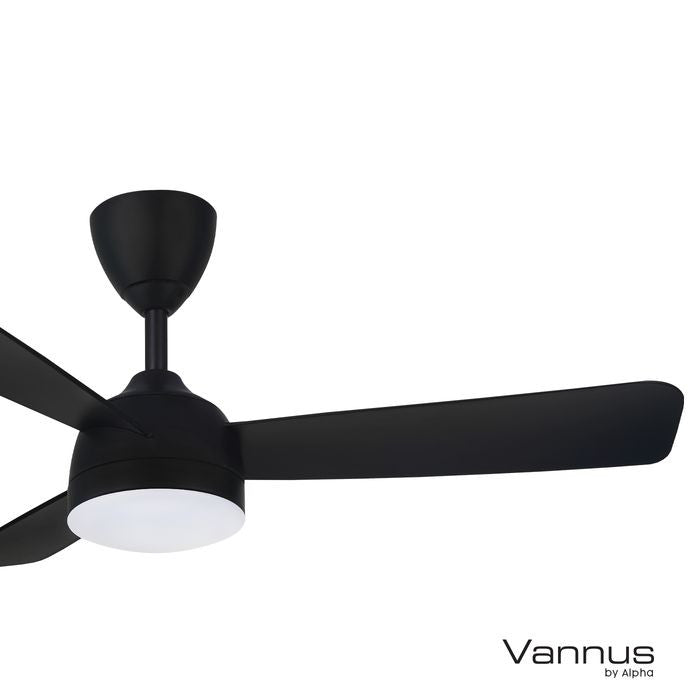 Vannus V3 3B/46 LED MATT BLACK Ceiling Fan 3 Blades 46" DC Motor LED Matt Black