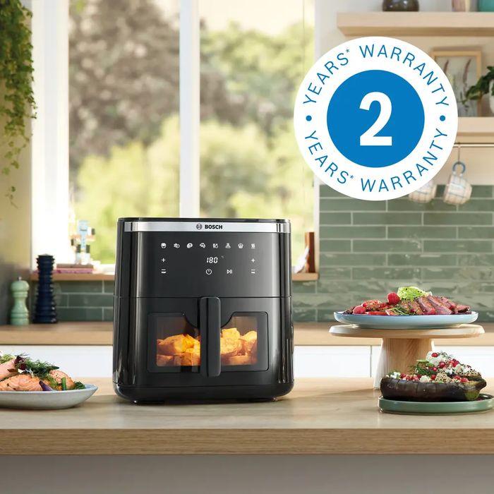 Bosch MAF671B0GB 7.2L Air Fryer Illuminated Interior Double Layer Black | TBM Online