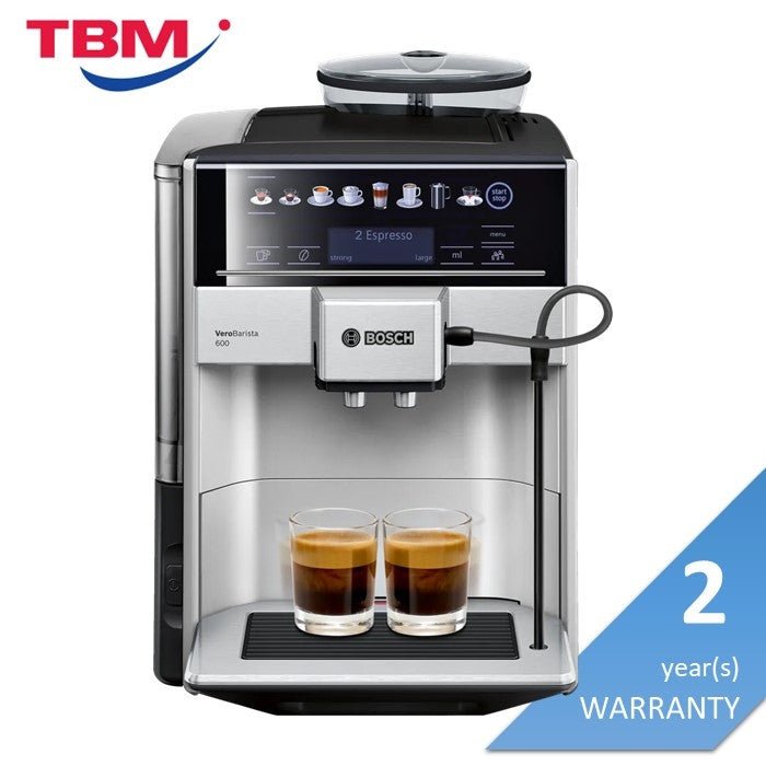 Bosch TIS65621RW Fully Automatic Coffee Machine Vero Barista 600 Silver | TBM Online