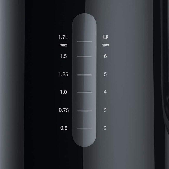 Braun WK1100BK 1.7L Kettle Breakfast Easy Filling And Fast Boiling Black | TBM Online