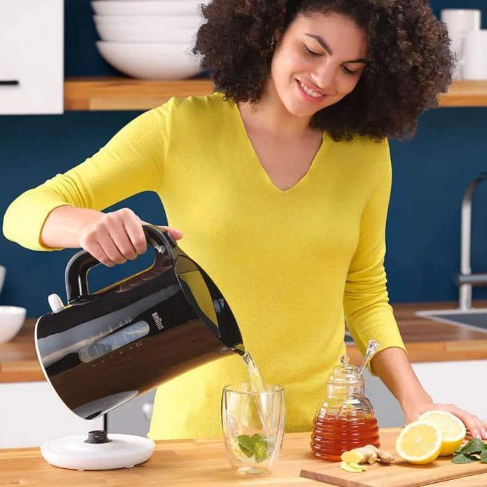 Braun WK1100BK 1.7L Kettle Breakfast Easy Filling And Fast Boiling Black | TBM Online