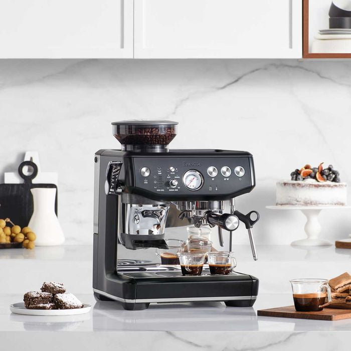 Breville BES876BTR Espresso Coffee Machine Barista Espress Impress | TBM Online