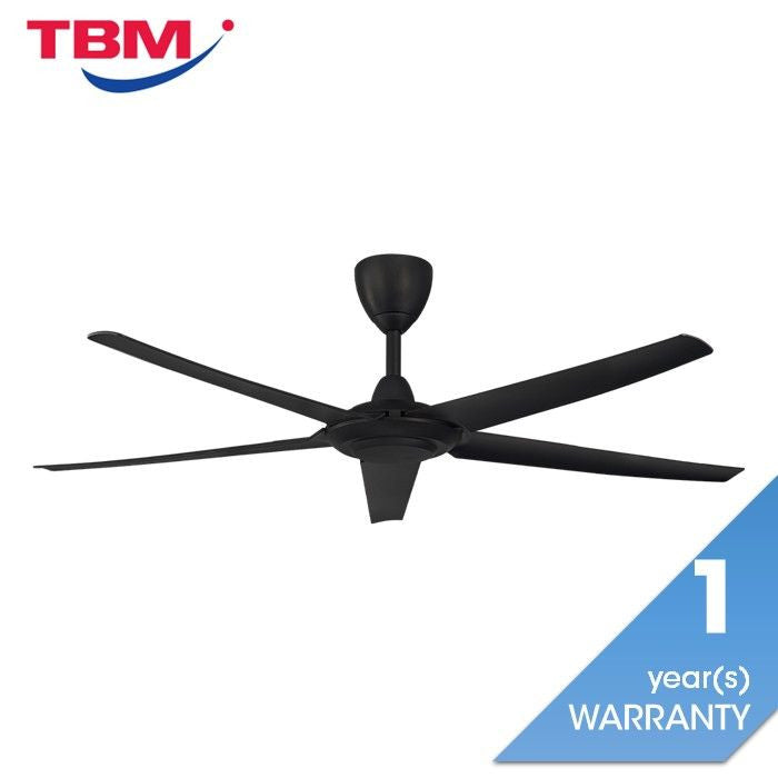 Alpha Cosa CX20 - 5B/56 MATT BLACK Ceiling Fan 56" 5 Blades DC Motor Matt Black | TBM Online