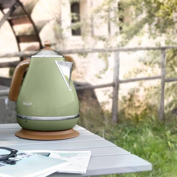 Delonghi KBOV2001.GR Stainless Steel Jug Kettle 1.7L Green | TBM Online