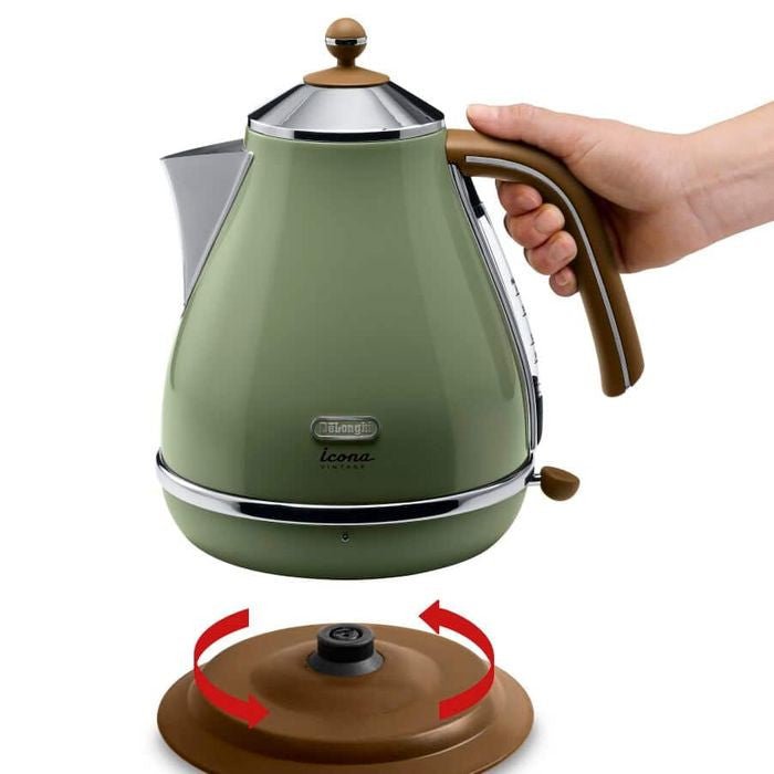 Delonghi KBOV2001.GR Stainless Steel Jug Kettle 1.7L Green | TBM Online