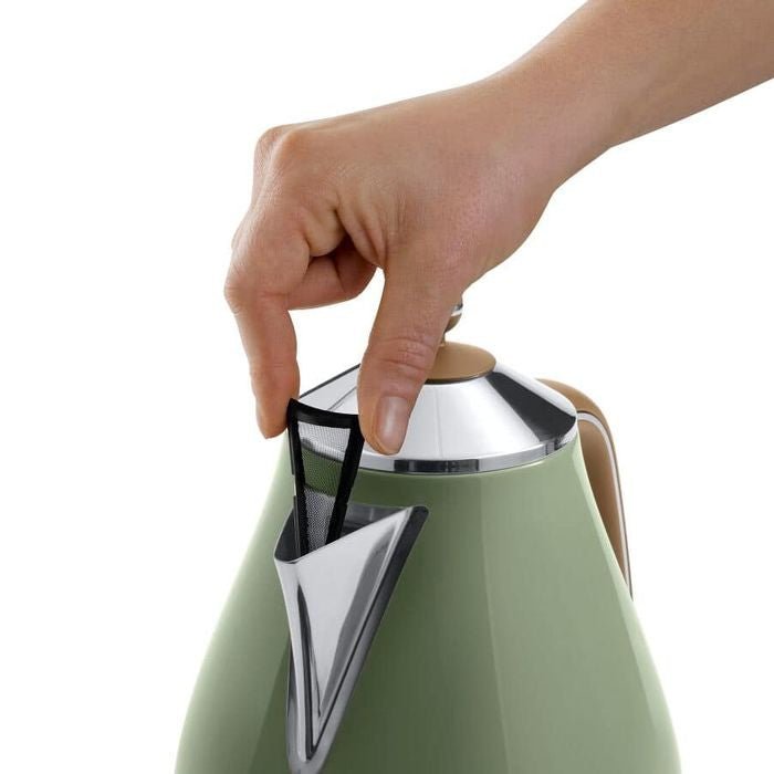 Delonghi KBOV2001.GR Stainless Steel Jug Kettle 1.7L Green | TBM Online