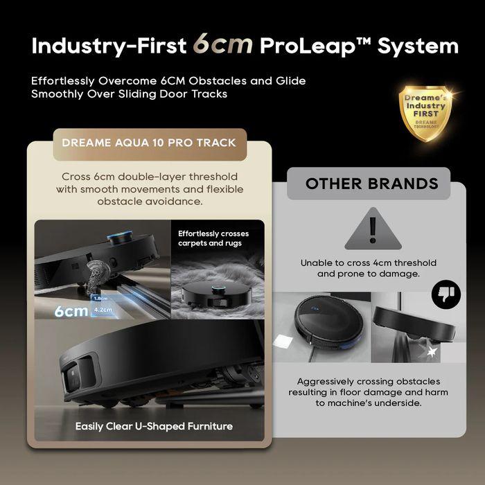 Dreame Robotic Vacuum Aqua 10 Pro Track | TBM Online