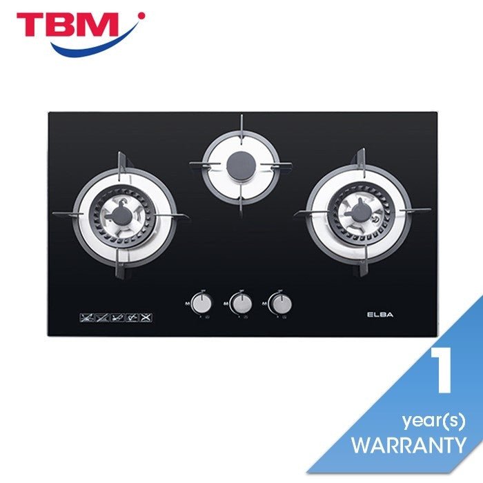 Elba EGH-K8843G(BK) Cooker Hob 3 Burners | TBM Online