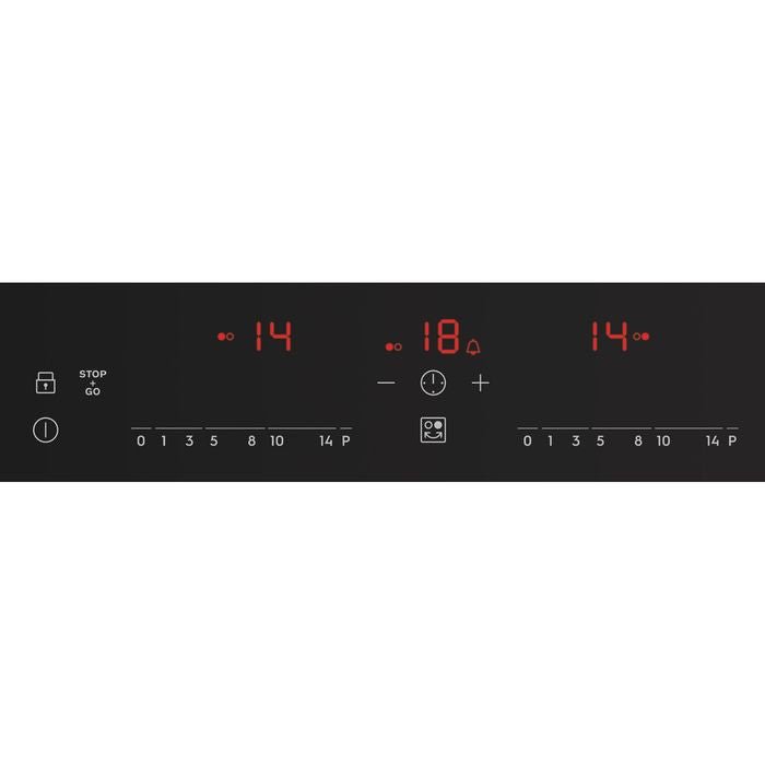 Electrolux EHI7260BB Built - In Induction Hob 70CM 2 Zone Touch Control Panel Ceramic Glass Black | TBM Online