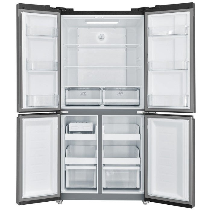 Electrolux EQE4900A-B 4 Doors Fridge French Door 496L Inverter Glossy Dark Steel | TBM Online