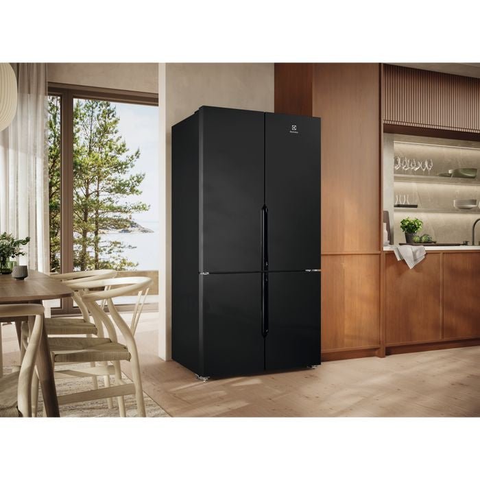 Electrolux EQE5700C - B 4 Doors Fridge G634L AI CoolAssist Matt Black | TBM Online