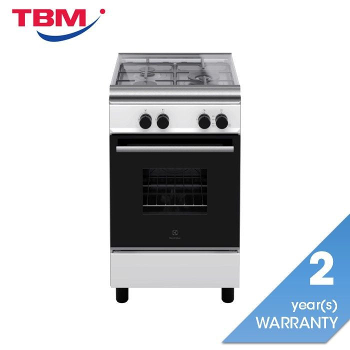 Electrolux ECG530W Freestanding Cooker With Gas Hob 50cm And 62L Gas Oven | TBM Online