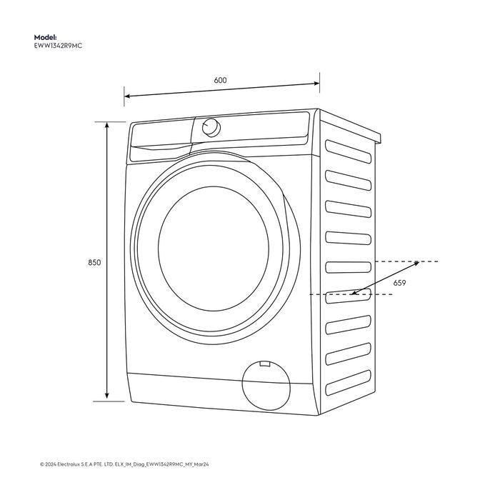 Electrolux EWW1342R9MC Front Load Washer 13.0kg Dryer 9.0kg | TBM Online