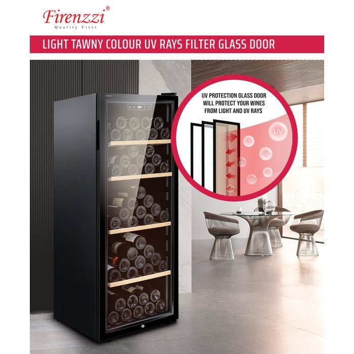 Firenzzi FWC - 3105 Wine Chiller 203L 3 Layers Anti - Condensation Tempered Glass Door | TBM Online