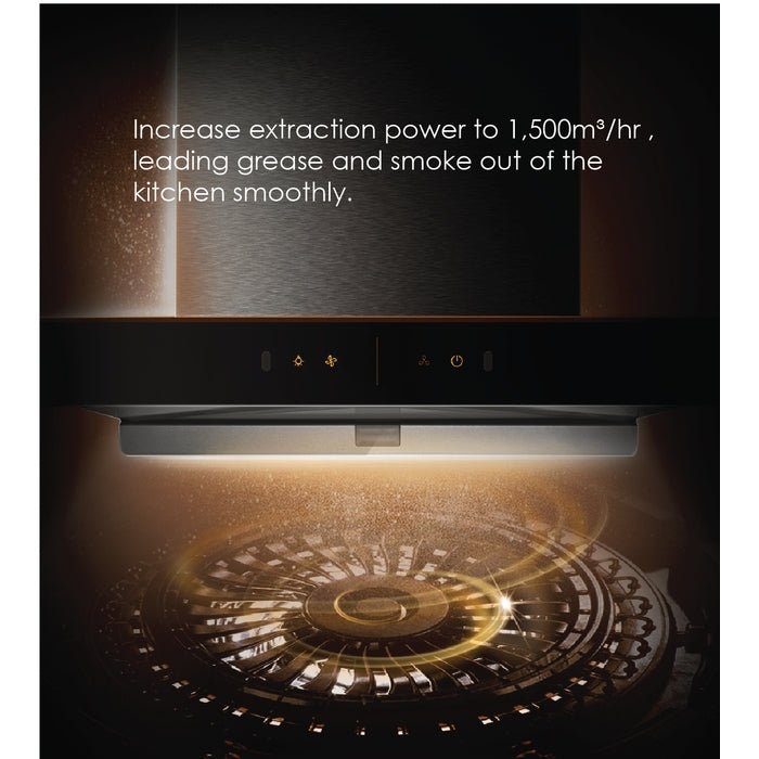 Fotile EMS9028S Cooker Hood 90cm 1500 M3/HR | TBM Online