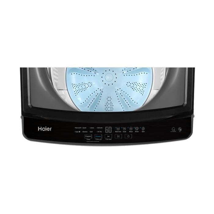 Haier HWM100 - 316S6 Top Load Washer 10kg Non - Inverter Glass Lid Fully Auto And Metal Body | TBM Online