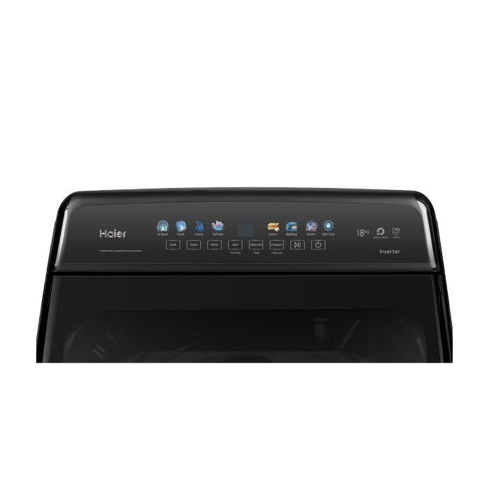 Haier HWM180 - B2158B Top Load Washer 18kg DM Inverter Motor Glass Lid Fully Auto | TBM Online
