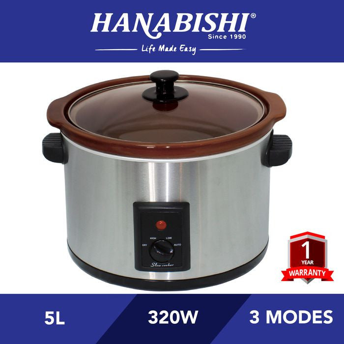 Hanabishi HA5500A Slow Cooker 5.0L | TBM Online