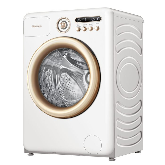 Hisense WF105R5 Front Load Washer 10.5kg Holiday White | TBM Online
