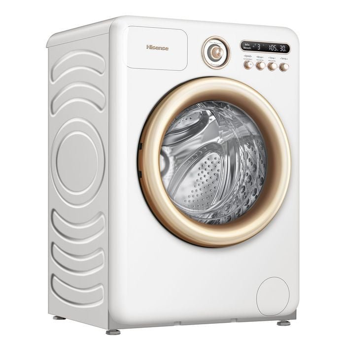 Hisense WF105R5 Front Load Washer 10.5kg Holiday White | TBM Online